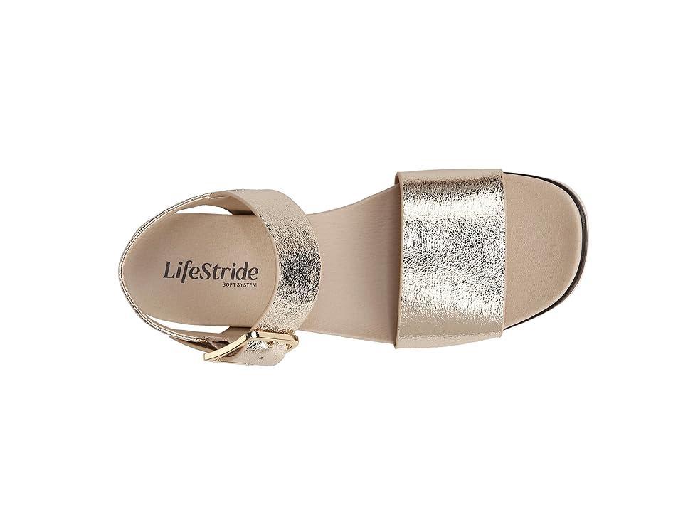 LifeStride Gillian Ankle Straps (Platino) Women's Sandals Product Image