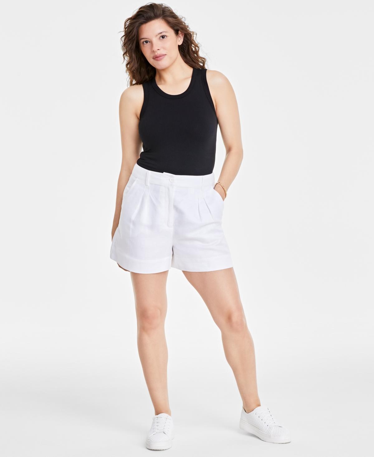 On 34th Womens High-Rise Tailored Shorts, Created for Macys Product Image