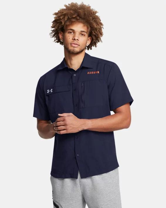 Mens UA Motivate Collegiate Button-Up Product Image