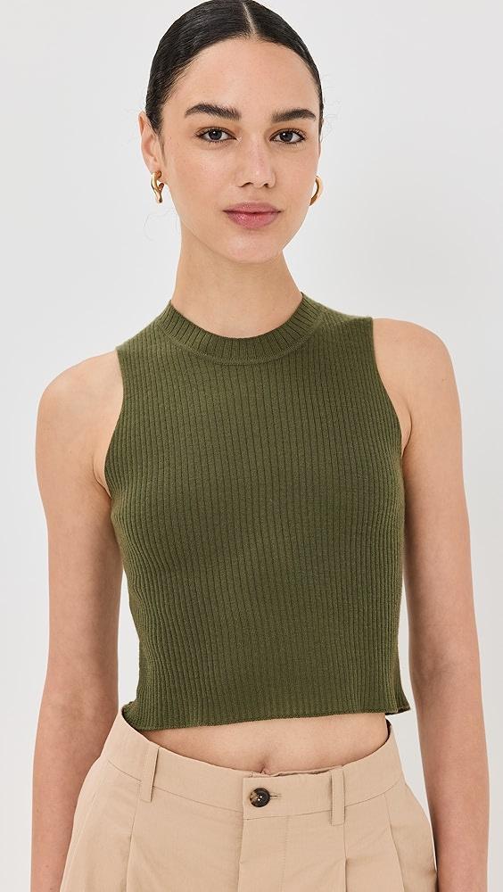 Sablyn Angie Sleeveless Cashmere Rib Tank | Shopbop Product Image