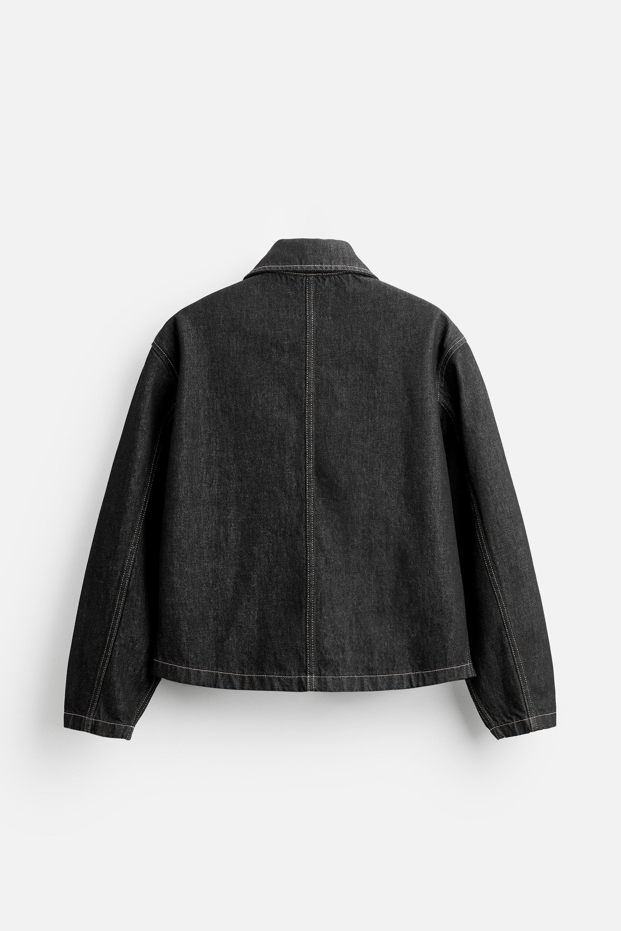 CROPPED FIT DENIM JACKET X HARRY LAMBERT Product Image