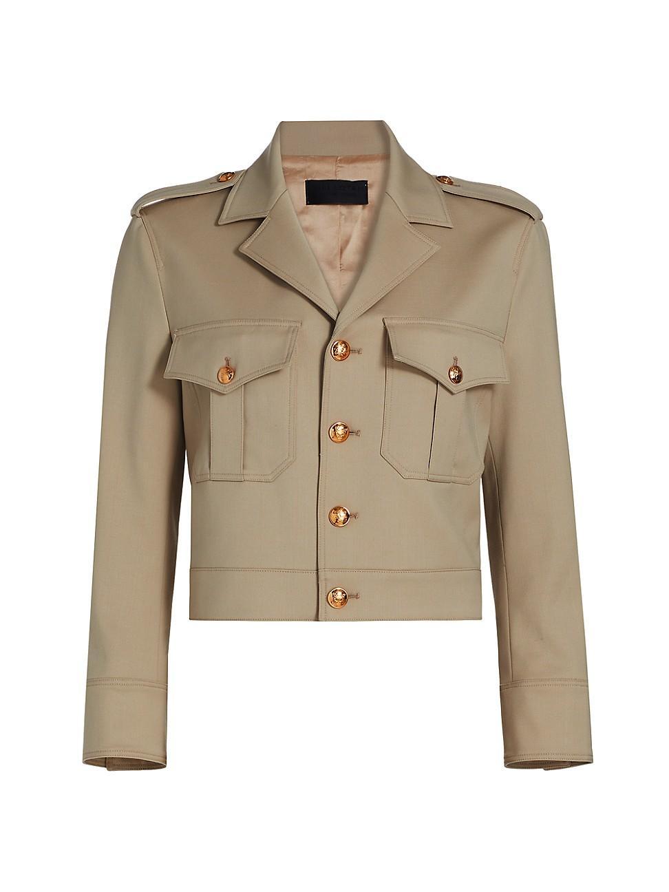 Womens Lise Cropped Military Blazer Product Image