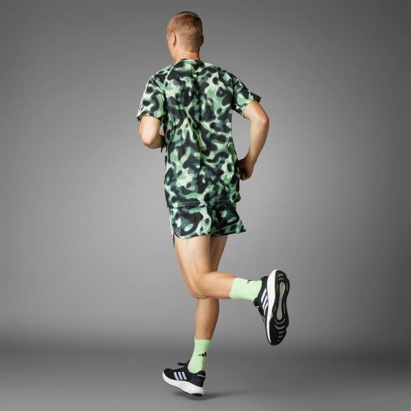 Own the Run 3-Stripes Allover Print Shorts Product Image