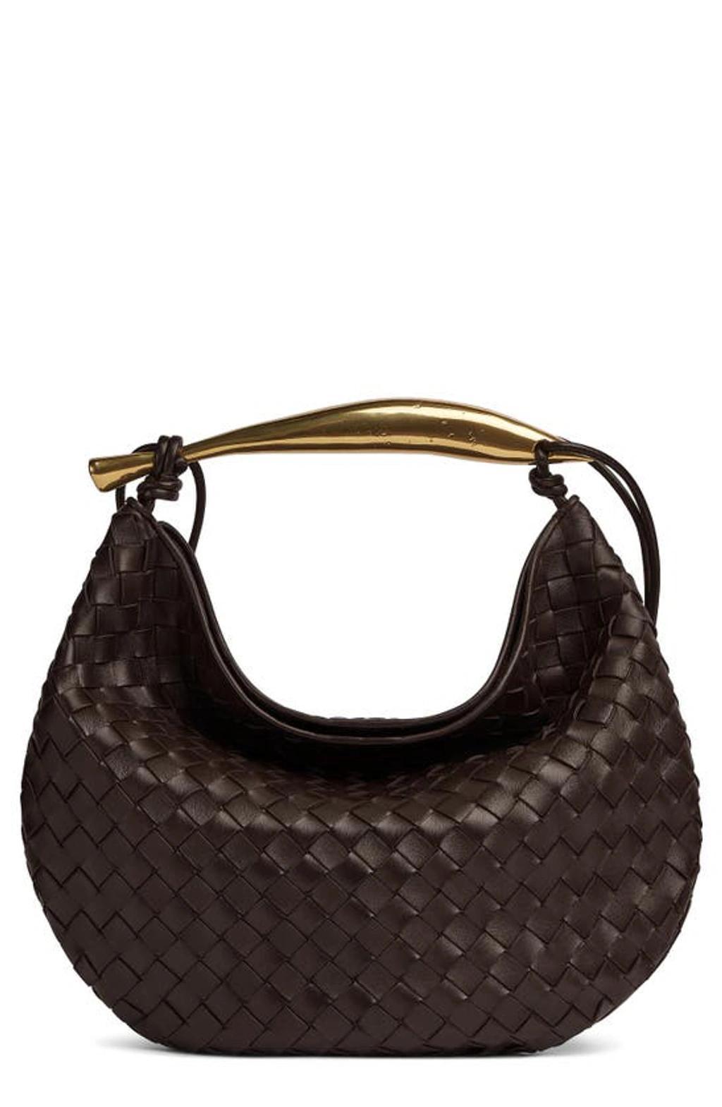 BOTTEGA VENETA Sardine Intrecciato Leather Tote In Brown Product Image