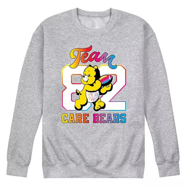 Mens Care Bears Football Fleece Sweatshirt Grey Gray Product Image