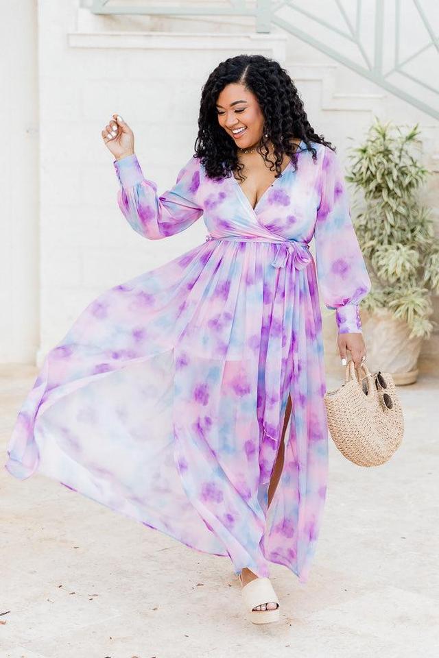 My Dearest Darling Watercolor Maxi Dress FINAL SALE Product Image