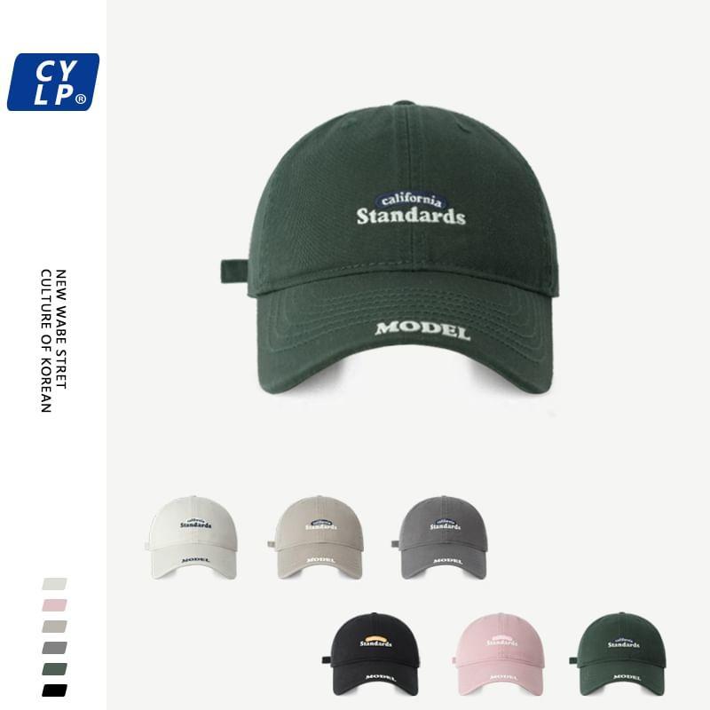 Lettering Embroidered Baseball Cap Product Image