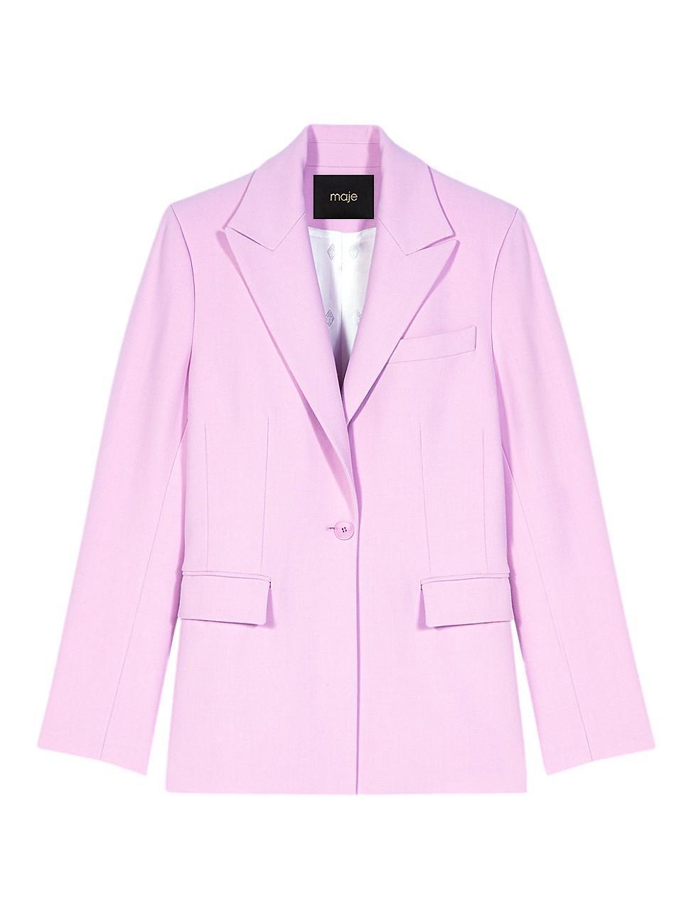 Womens Fitted Suit Jacket Product Image