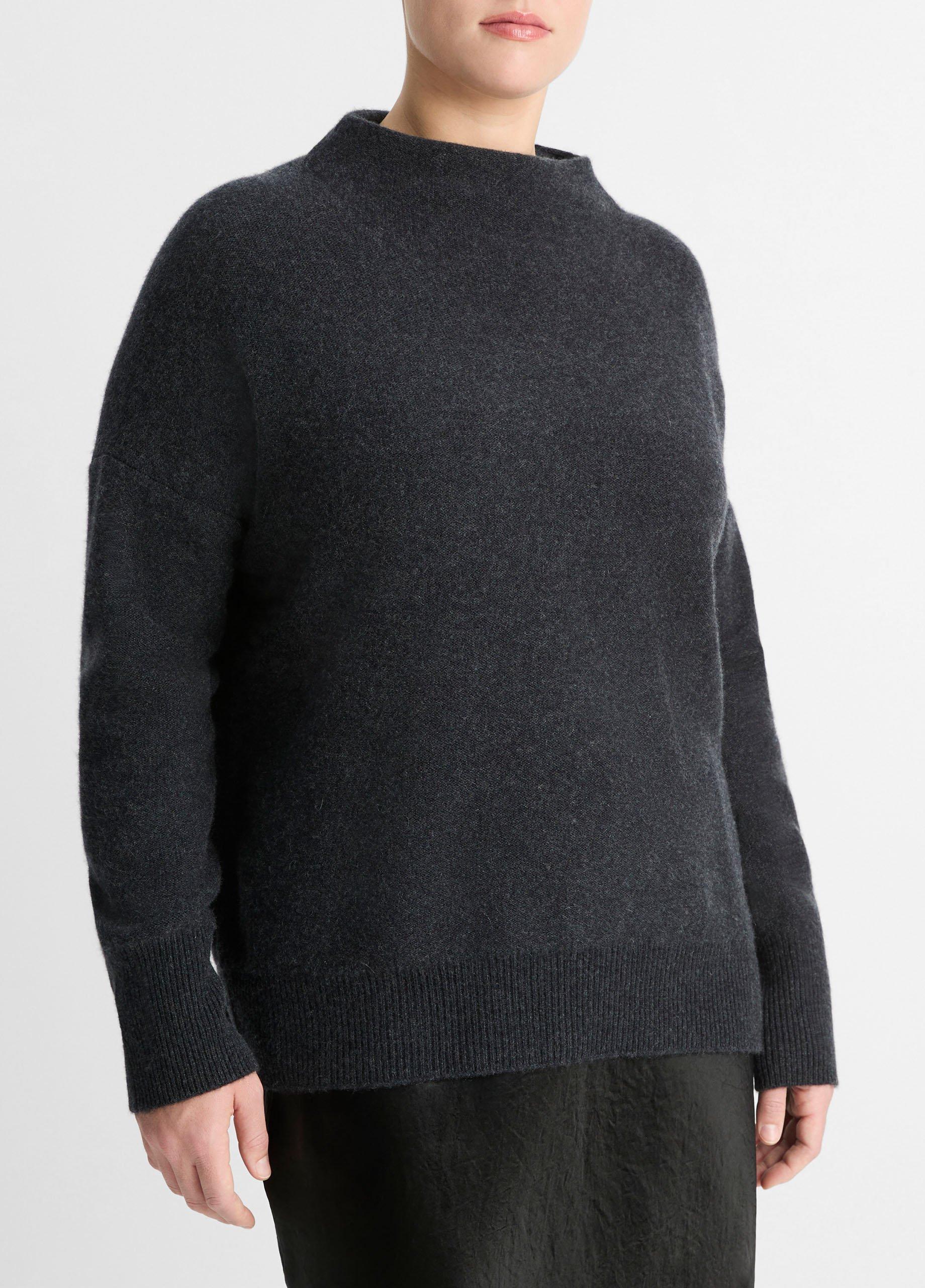 Plush Cashmere Funnel Neck Sweater Product Image