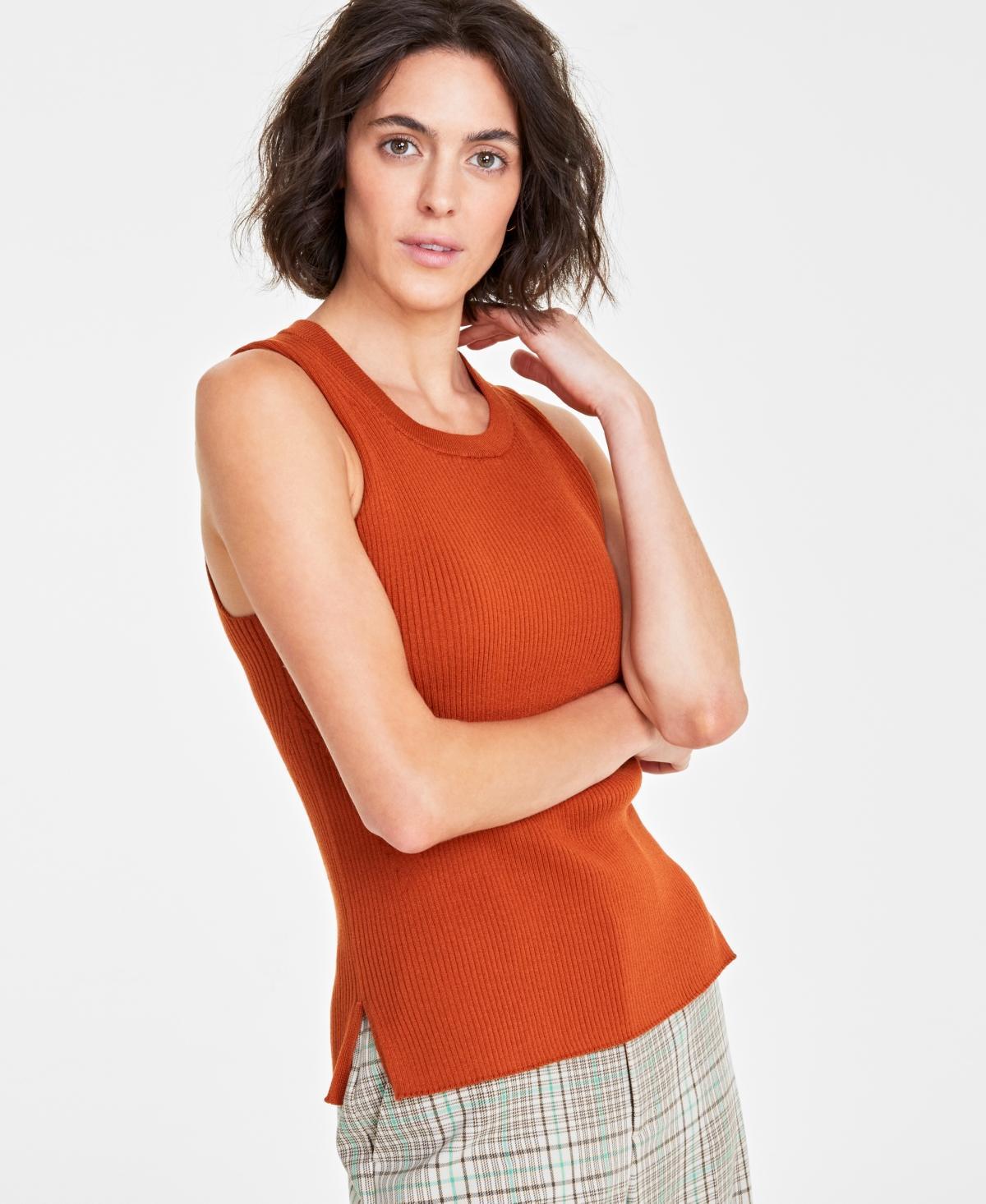 On 34th Womens Ribbed Crewneck Sweater Tank, Created for Macys Product Image