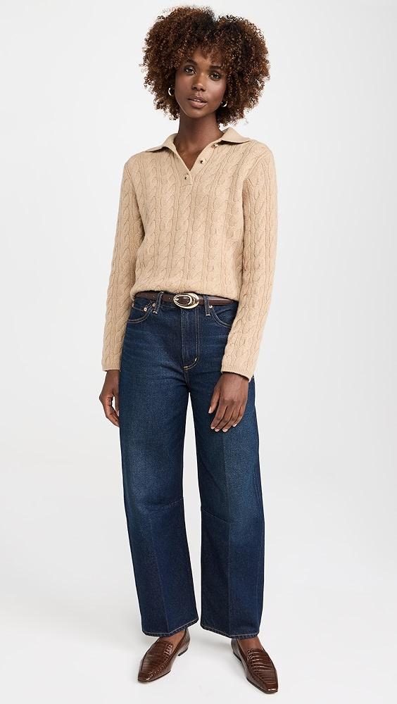 Vince Cable Knit Polo | Shopbop Product Image