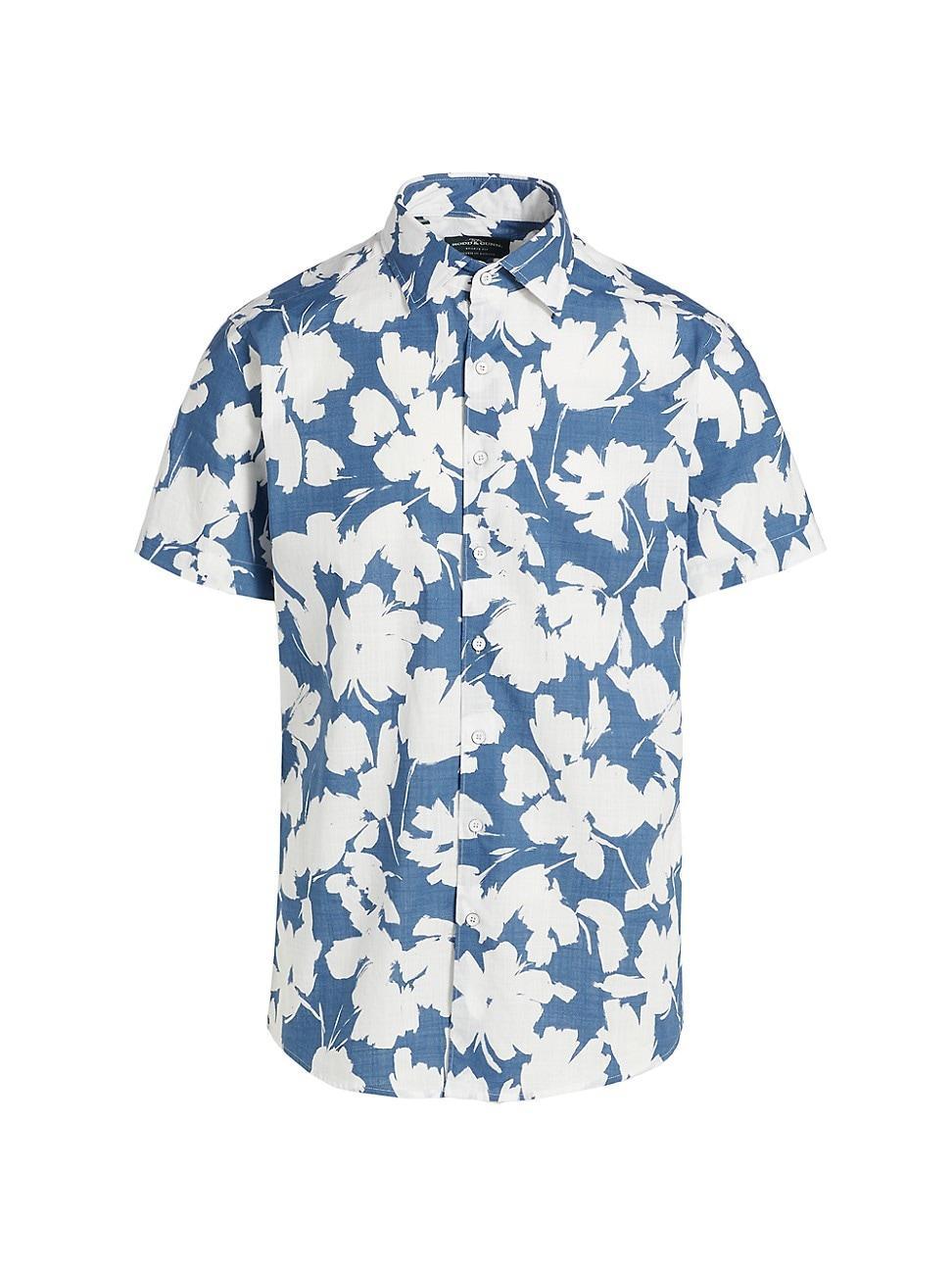 Mens Everton Terrace Floral Short-Sleeve Shirt Product Image