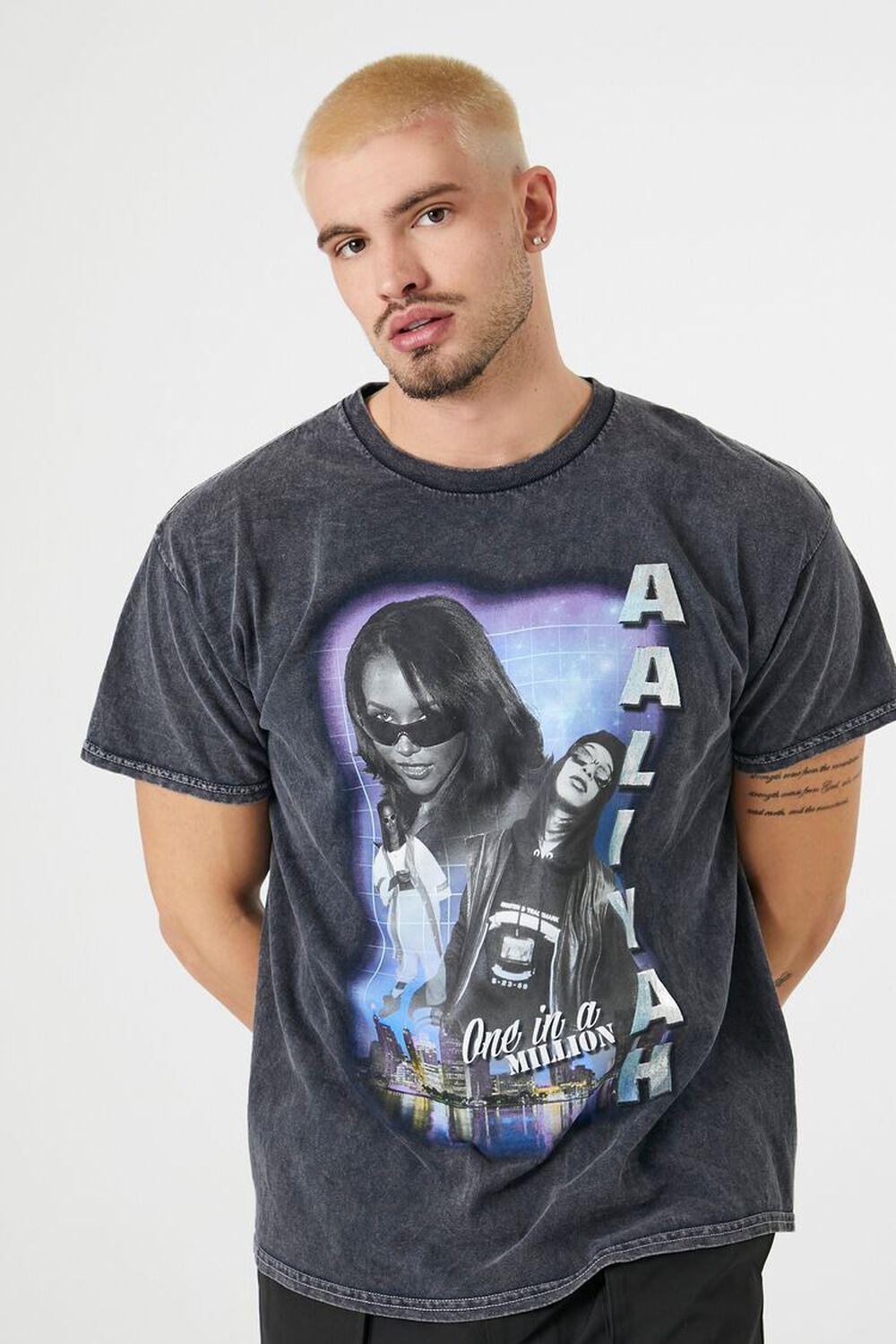 Aaliyah Graphic Glitter Print Tee | Forever 21 Product Image