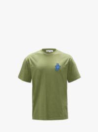 ANCHOR PATCH T-SHIRT in green | JW Anderson US  Product Image