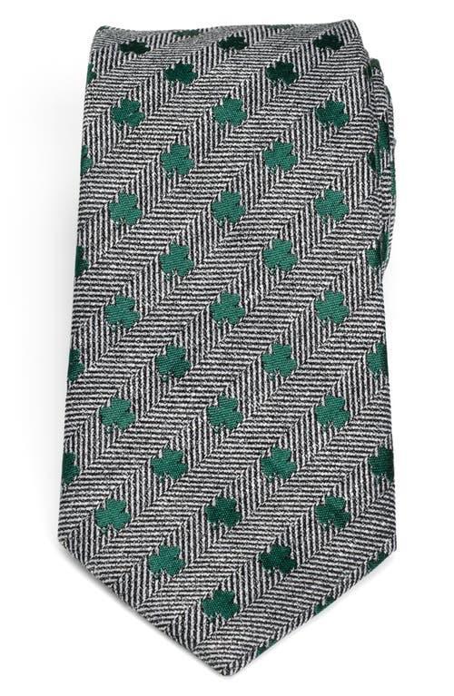 Cufflinks, Inc. Herringbone Shamrock Linen Tie Product Image