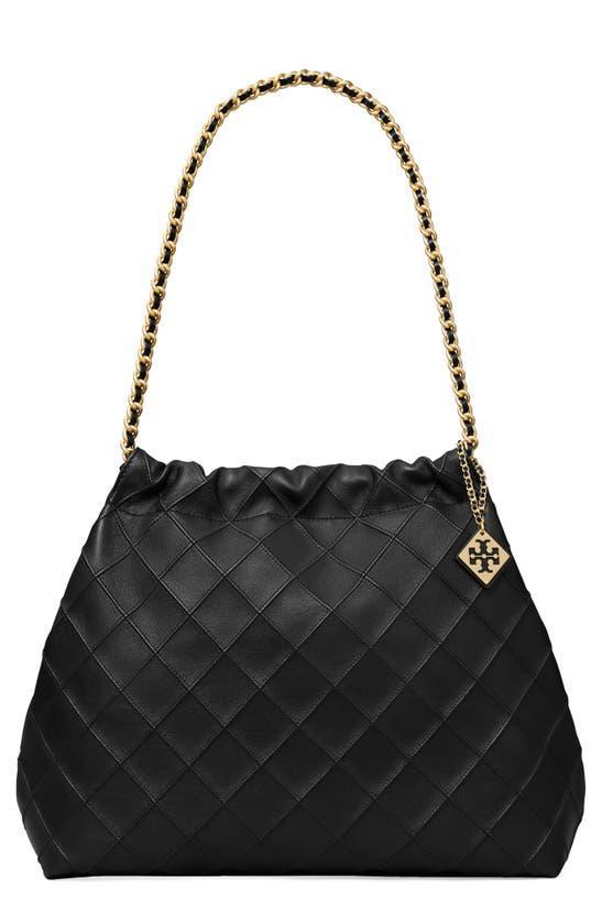 TORY BURCH Fleming Soft Drawstring Bag In Black Product Image