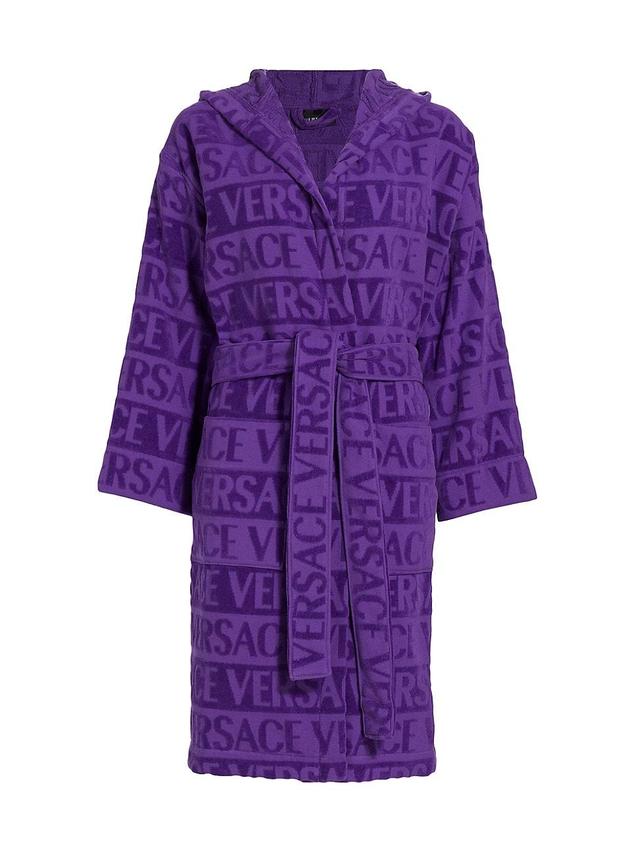 Womens Rhinestone Logo Bathrobe Product Image