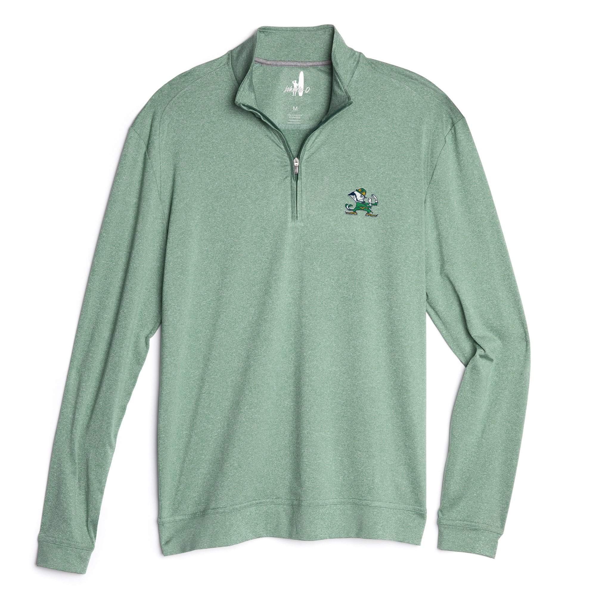 Notre Dame Flex Performance 1/4 Zip - Leprechaun Logo Product Image