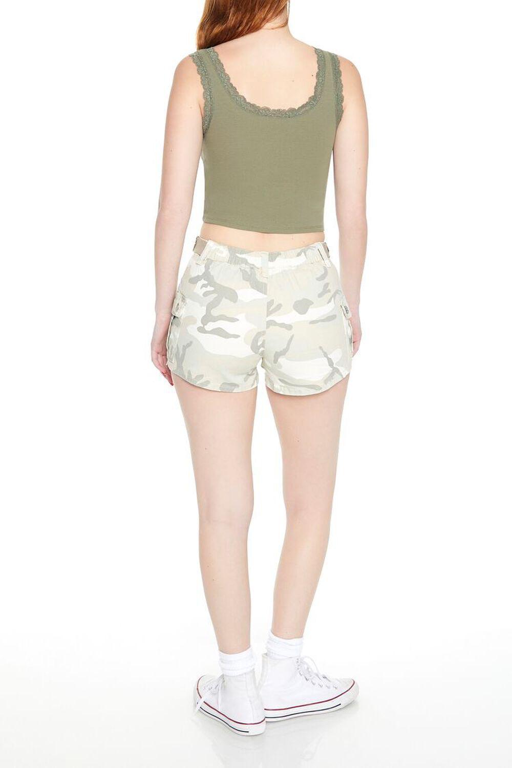 Camo Print High-Rise Shorts | Forever 21 Product Image