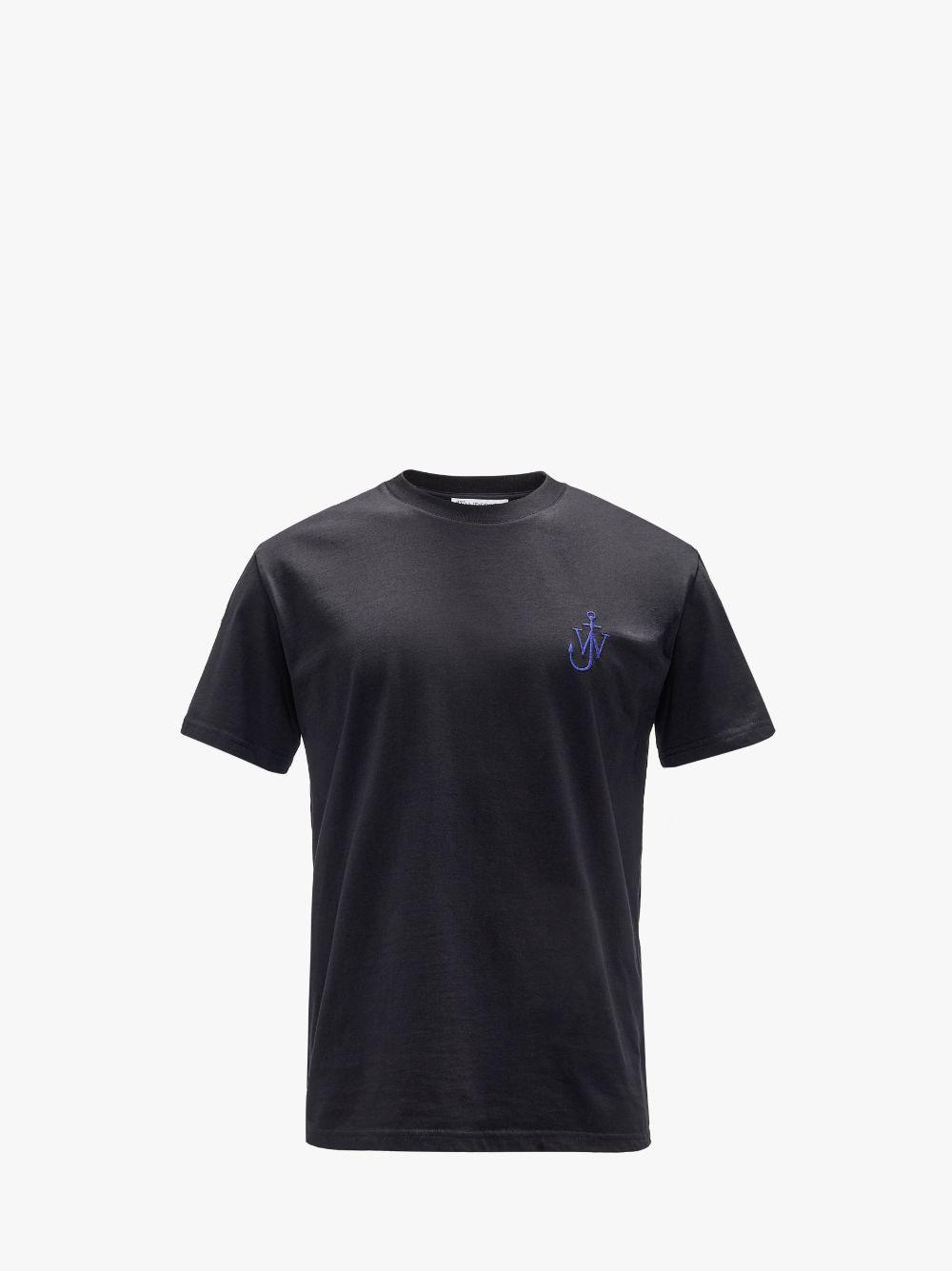 ANCHOR EMBROIDERY BACK PRINT T-SHIRT in black | JW Anderson US  Product Image