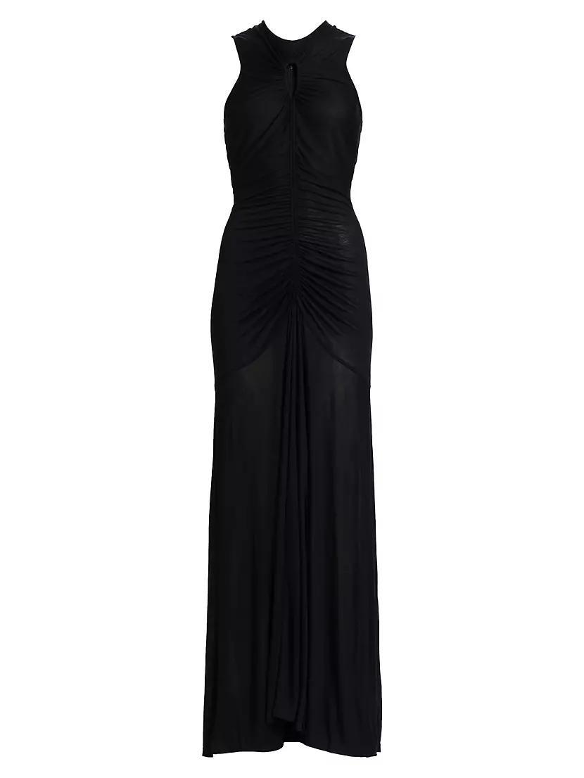 Isabel Ruched Keyhole Body-Skimming Maxi Dress product image