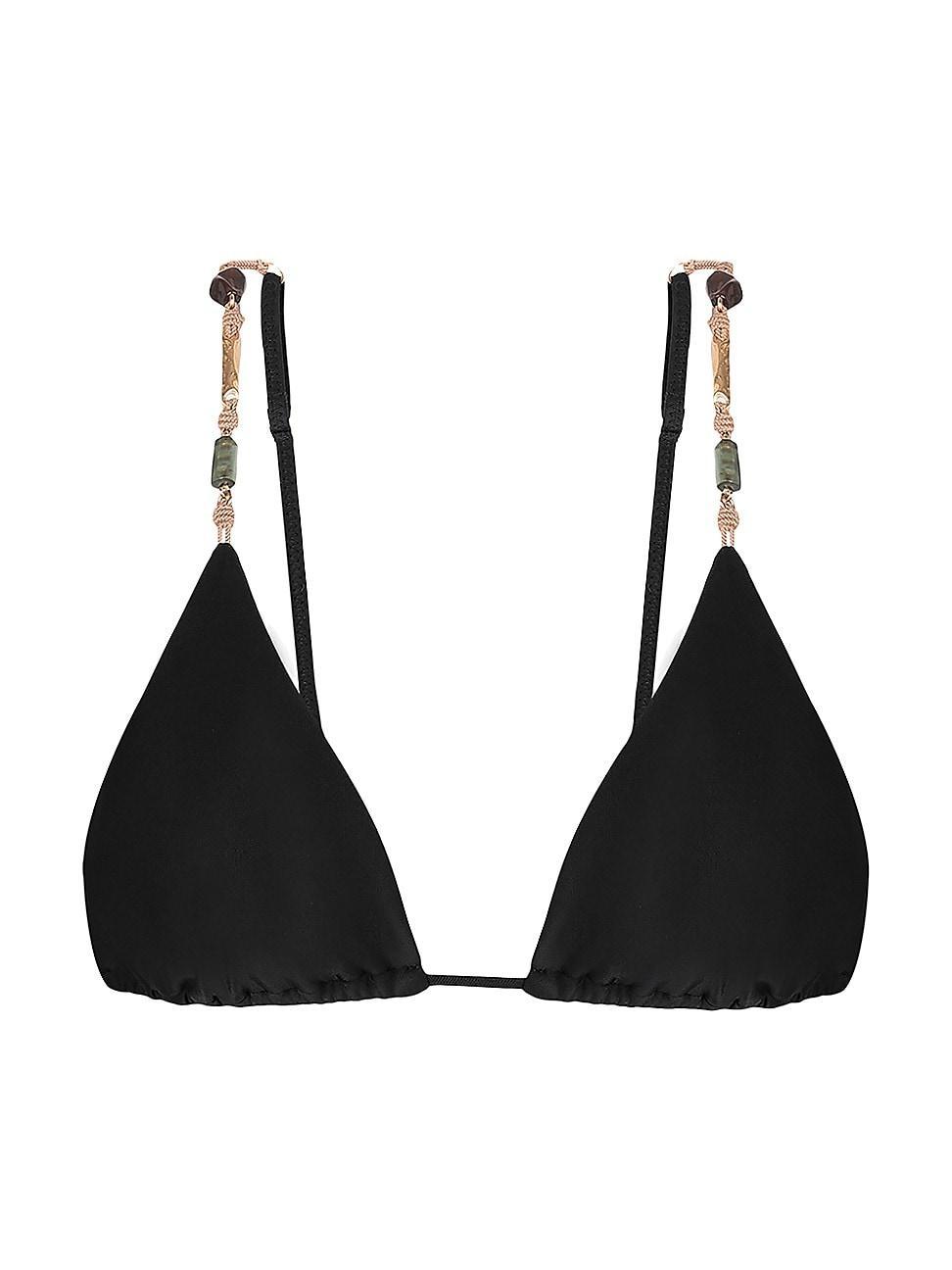 Womens Solid Kaia Triangle Parallel Bikini Top Product Image