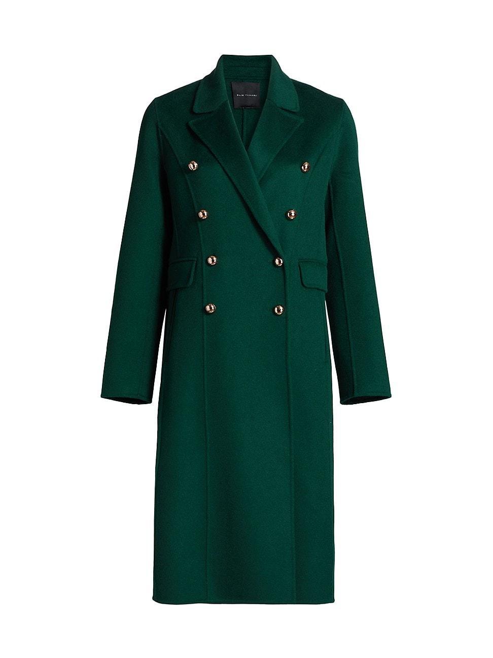 Womens Mari Wool Double-Breasted Coat Product Image