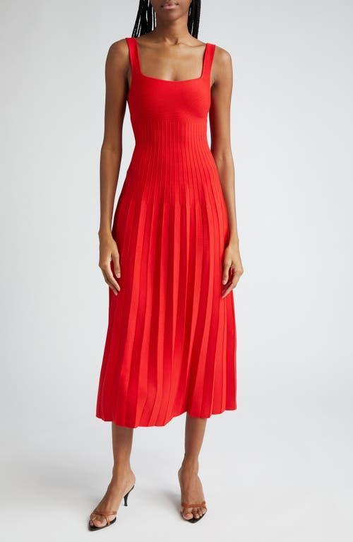 Womens Ellison Rib-Knit Sleeveless Midi-Dress Product Image