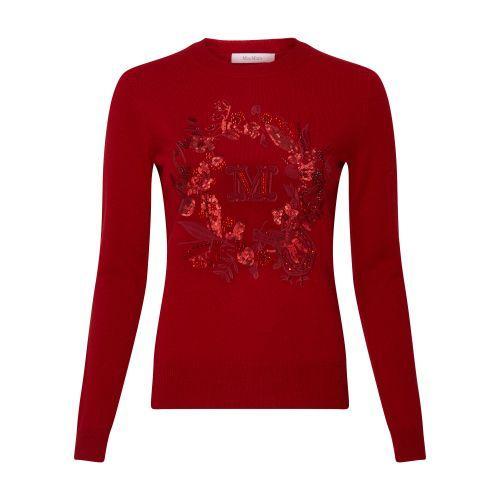 Bari Wool Cashmere Sweater In Rosso Product Image