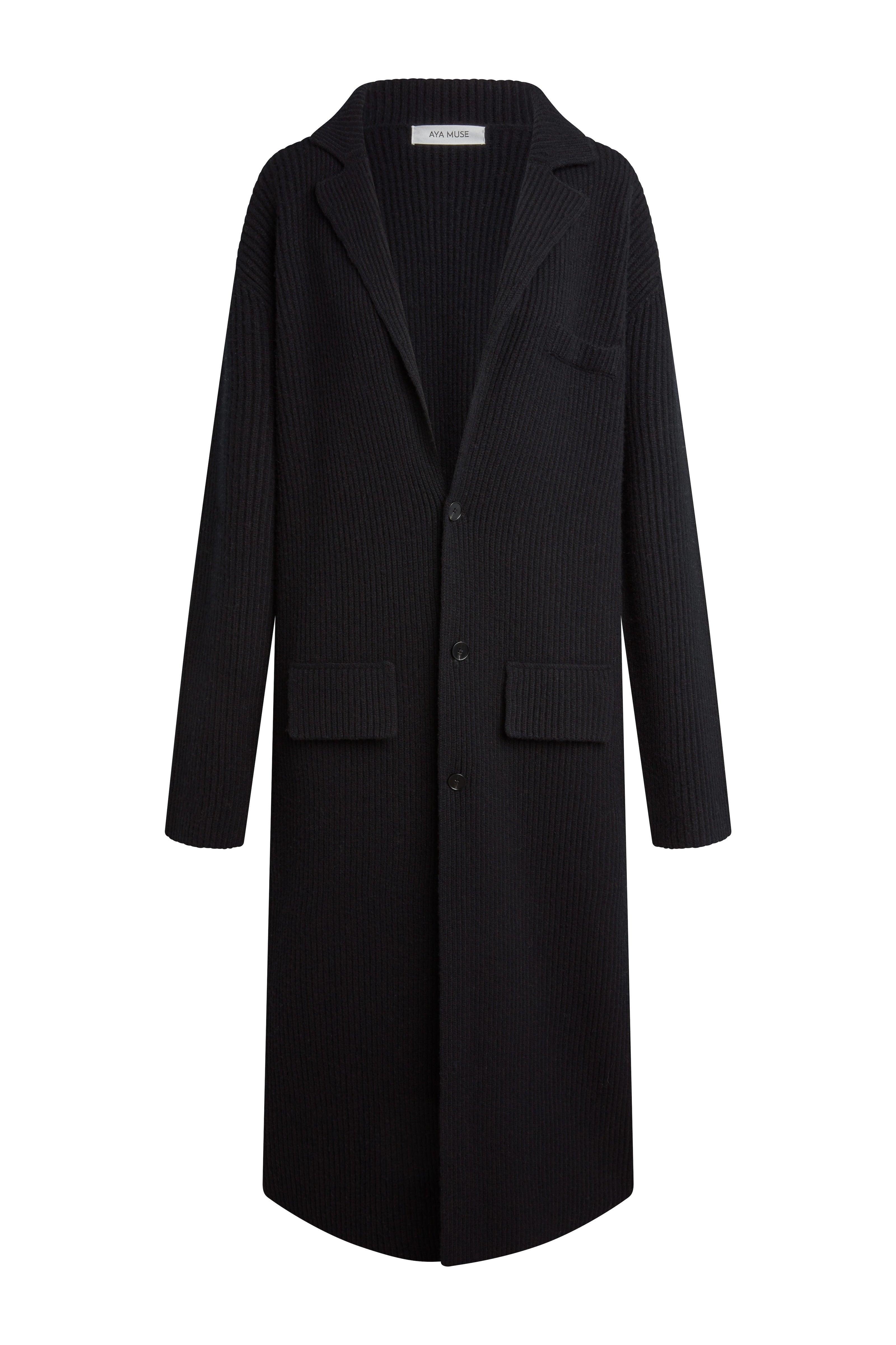 Knit Trench Coat Product Image