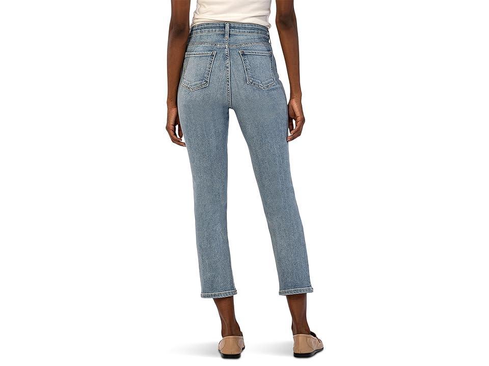 KUT from the Kloth Elizabeth High Waist Crop Straight Leg Jeans Product Image