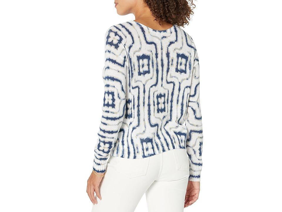 NIC+ZOE Easy Angles Sweater (Indigo Multi) Women's Sweater Product Image