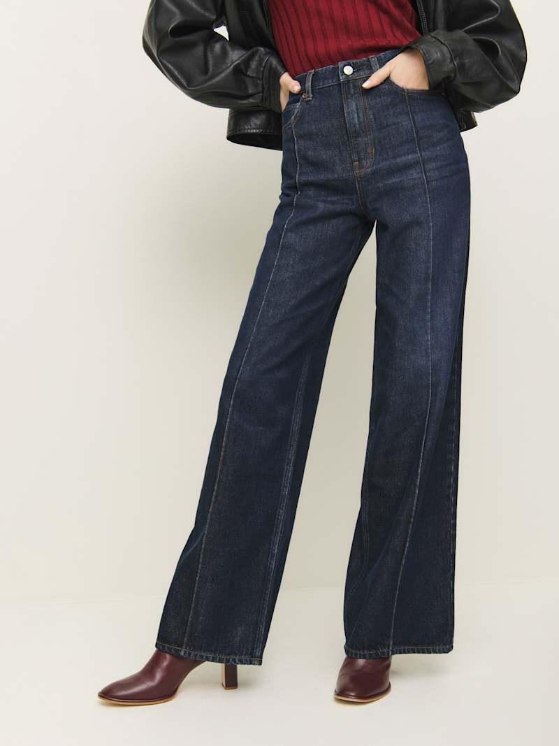 Cary High Rise Slouchy Wide Leg Jeans Product Image