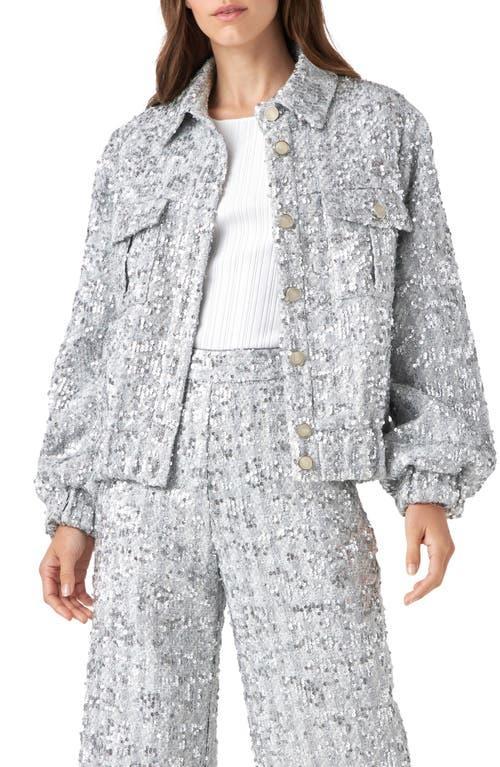 English Factory Sequin Tweed Jacket Product Image