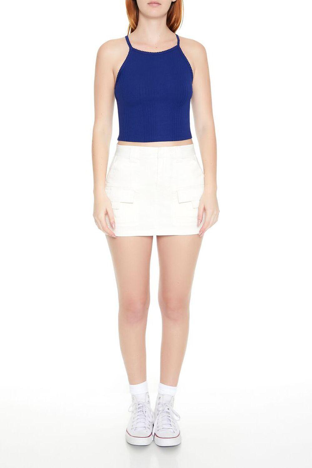 Rib-Knit Cropped Cami | Forever 21 Product Image