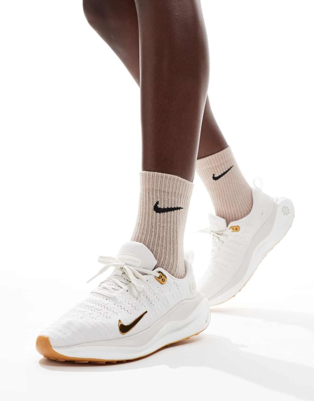 Nike Running Infinity Run sneakers in off white Product Image