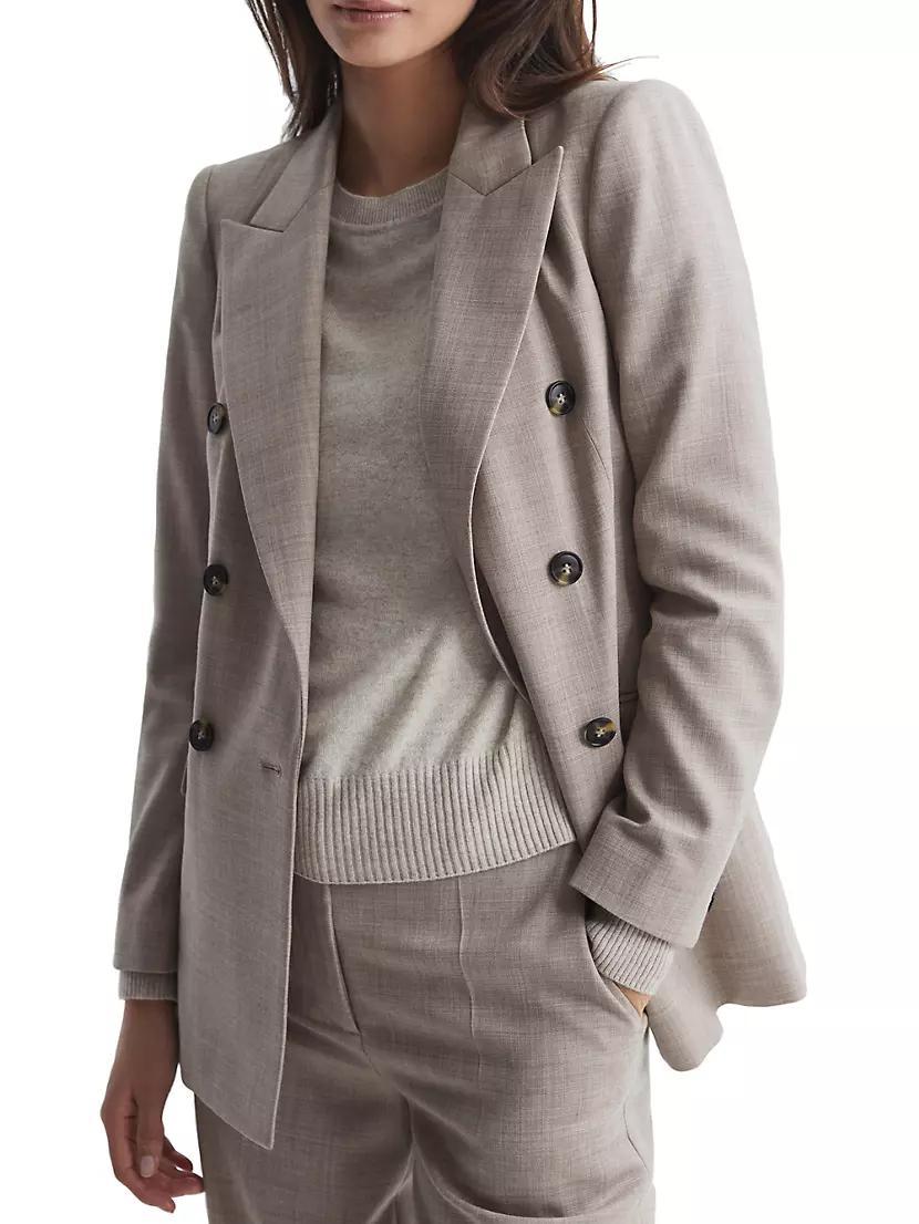 Hazel Wool Double-Breasted Blazer Product Image