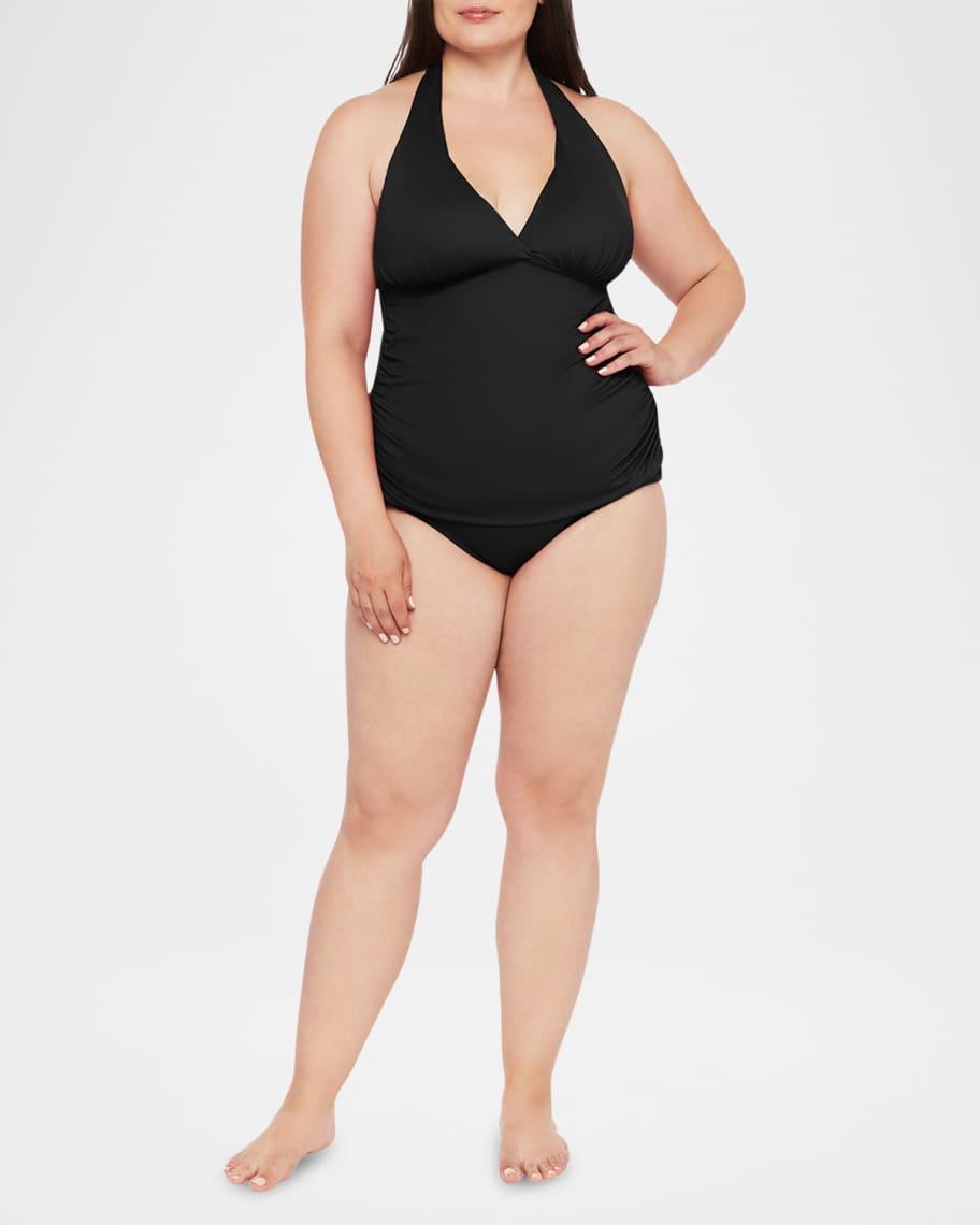 Plus Size IG Halter Tankini Swim Top Product Image