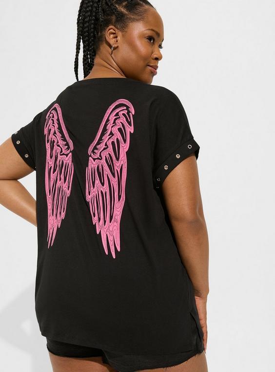 Wings Relaxed Fit Dolman Embellished Tee Product Image