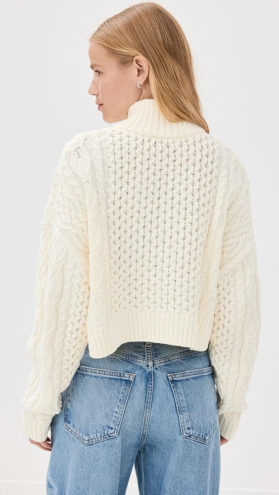 STAUD Cropped Hampton Sweater | Shopbop Product Image