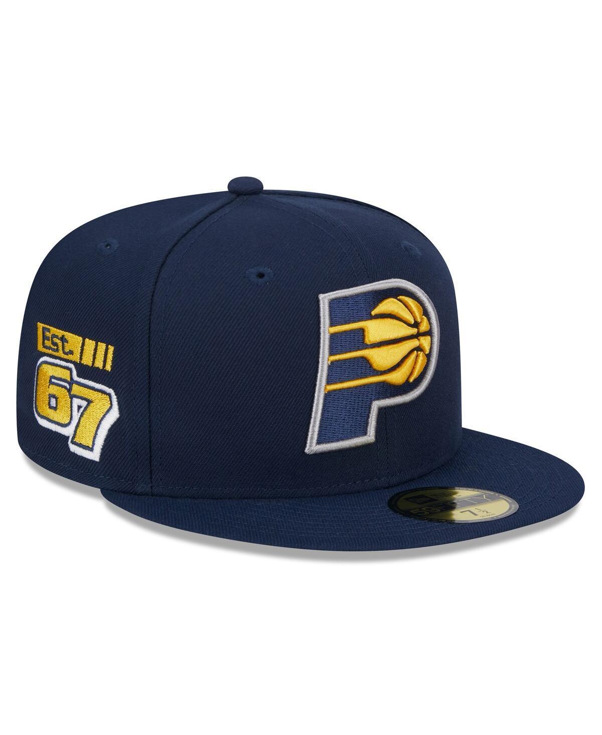 Mens New Era Indiana Pacers 2024 NBA All-Star Game Rally Drive Side Patch 59FIFTY Fitted Hat Blue Product Image