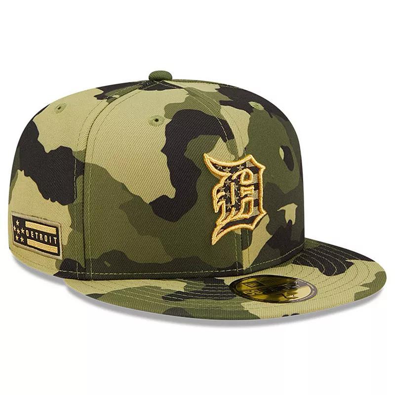 Mens New Era Camo Detroit Tigers 2022 Armed Forces Day On-Field 59Fifty Fitted Hat Product Image