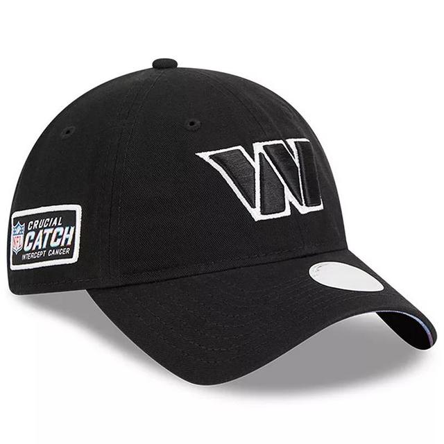 Womens New Era Black Washington Commanders 2023 NFL Crucial Catch 9TWENTY Adjustable Hat Product Image