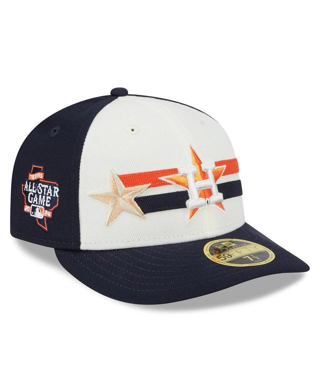 New Era Mens Cream/Navy Houston Astros 2024 Mlb All-Star Game Workout Low Profile 59FIFTY Hat Product Image