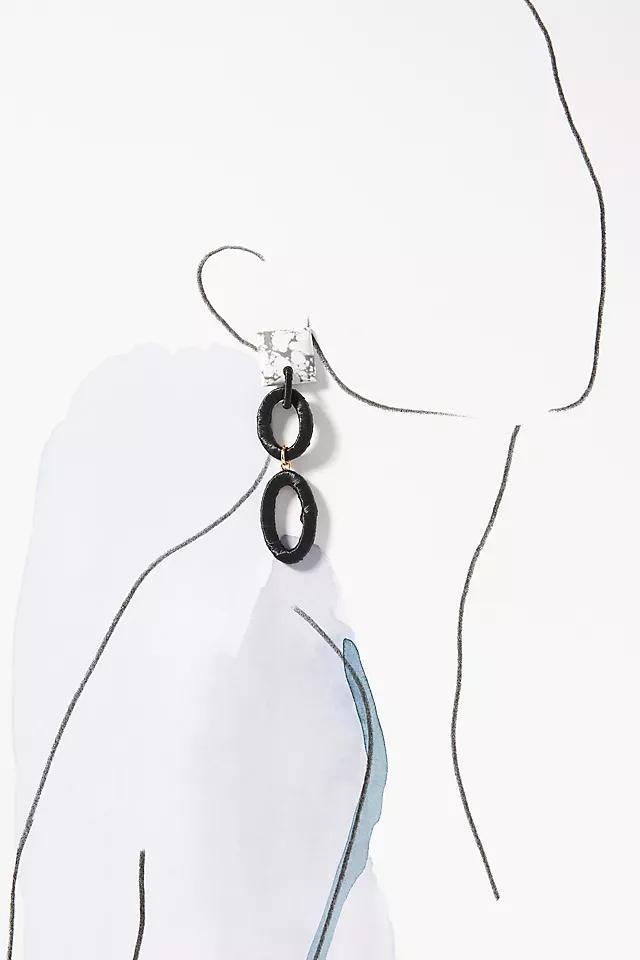 Raffia Ovals Drop Earrings Product Image