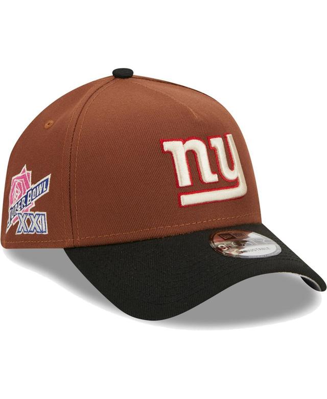 Mens New Era Brown New York Giants Harvest A-Frame Super Bowl Xxi 9FORTY Adjustable Hat - Brown Product Image