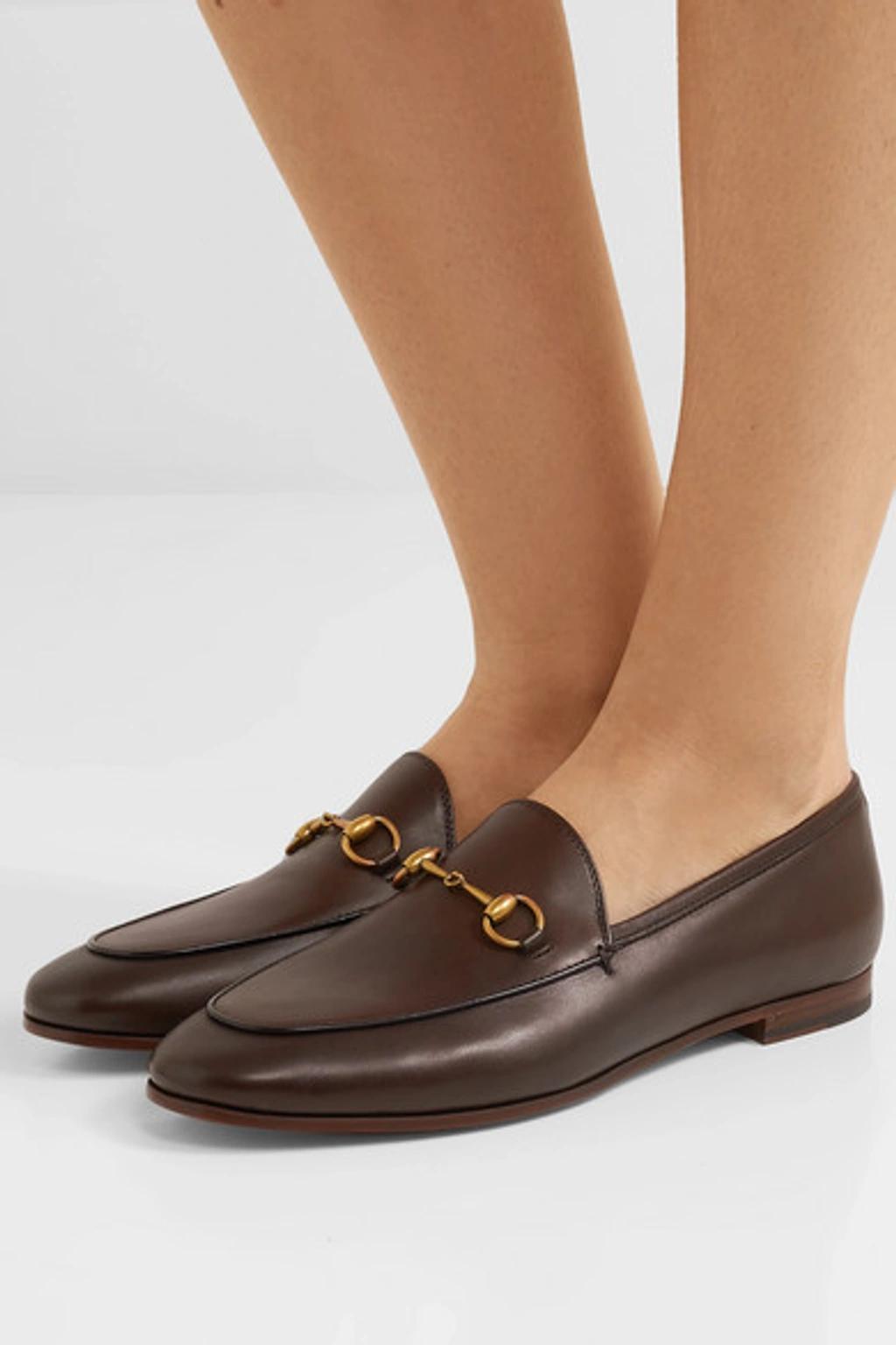 Jordaan Horsebit-detailed Leather Loafers In Brown Product Image