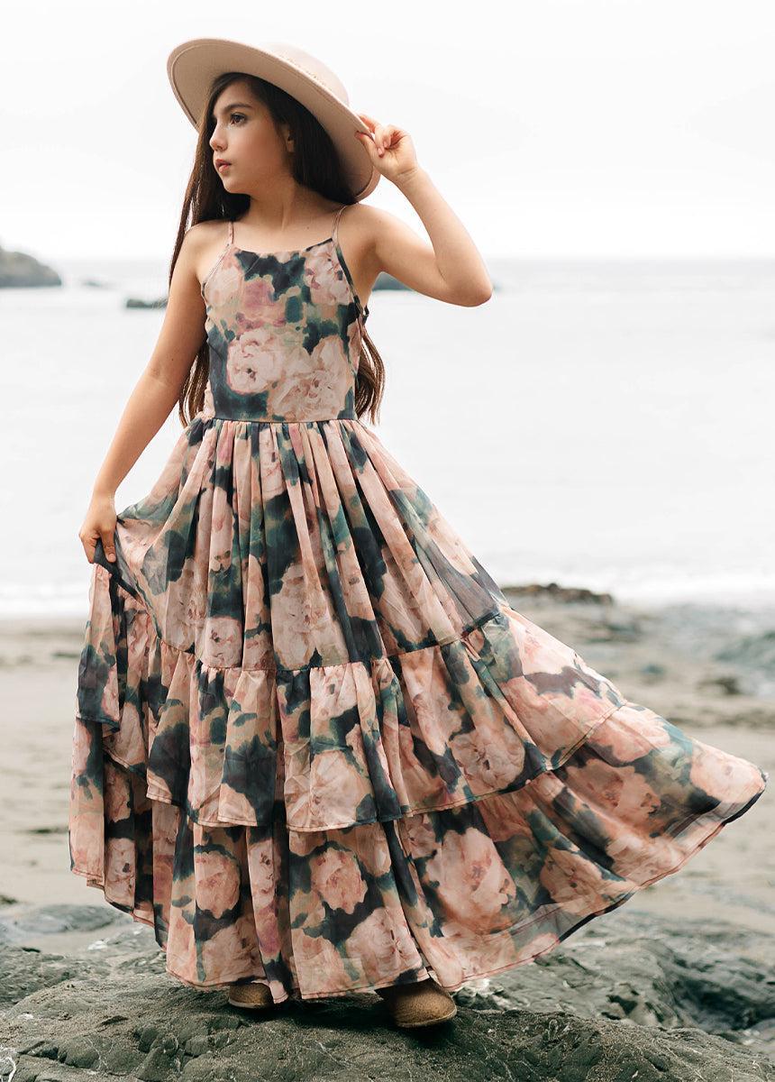 Catrin Dress in Cool Watercolor Product Image