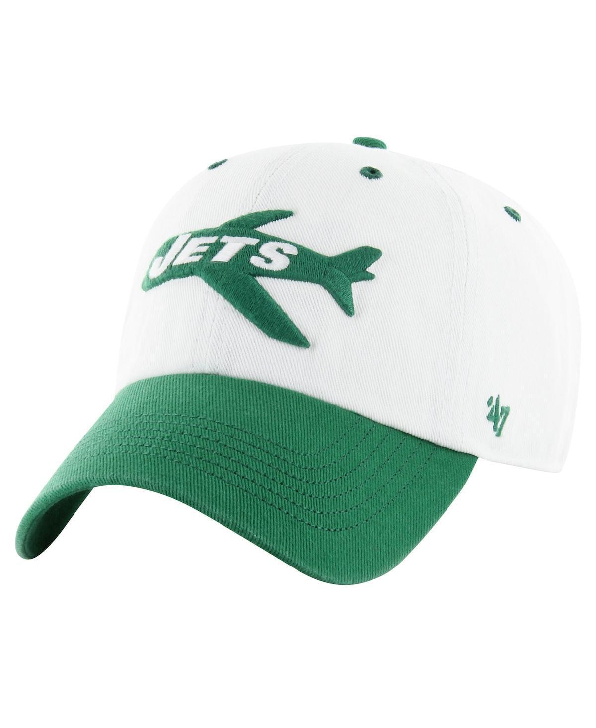 Mens 47 /Kelly Green New York Jets Double Header Diamond Legacy Clean Up Adjustable Hat Product Image