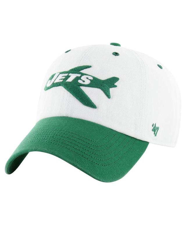 Mens 47 /Kelly Green New York Jets Double Header Diamond Legacy Clean Up Adjustable Hat Product Image